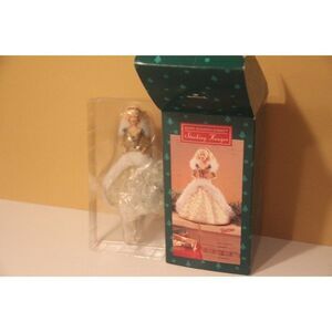 Barbie stocking hanger Christmas xmas holiday nib new hallmark gold 1995 keepsak